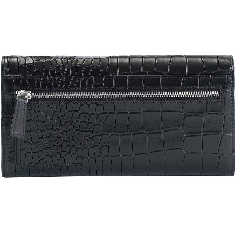 PORTEFEUILLE QUADRUPLE EN CUIR MANCINI COLLECTION CROCO-2