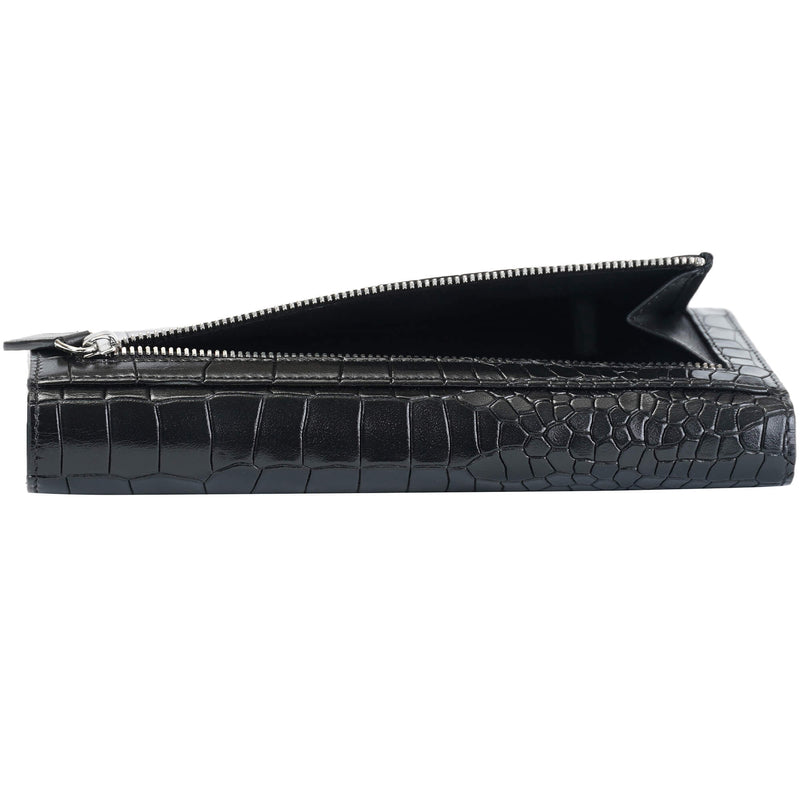 PORTEFEUILLE QUADRUPLE EN CUIR MANCINI COLLECTION CROCO-2