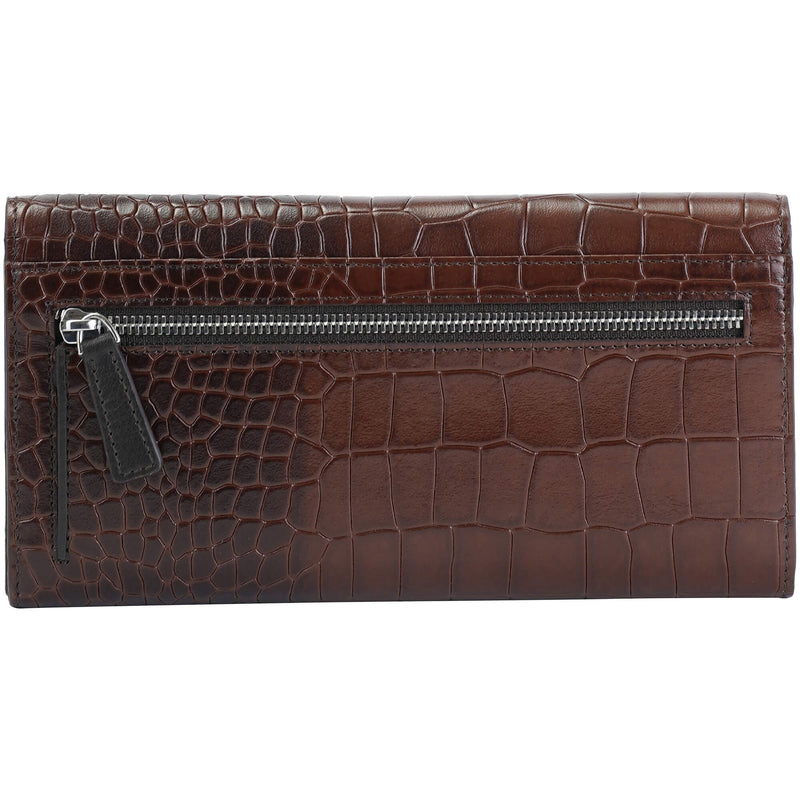 PORTEFEUILLE QUADRUPLE EN CUIR MANCINI COLLECTION CROCO-2