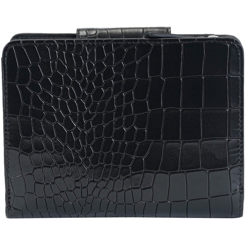 PORTEFEUILLE MOYENNE EN CUIR MANCINI COLLECTION CROCO-2