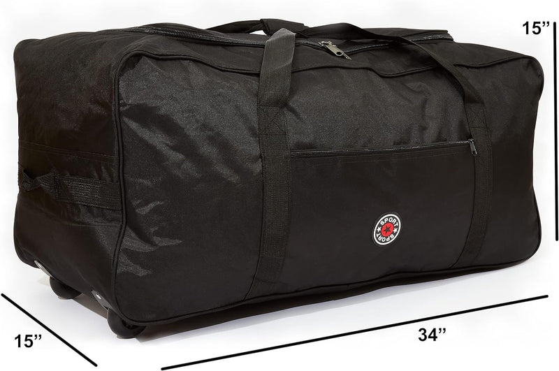 SAC DE SPORT PLIABLE À ROULETTES